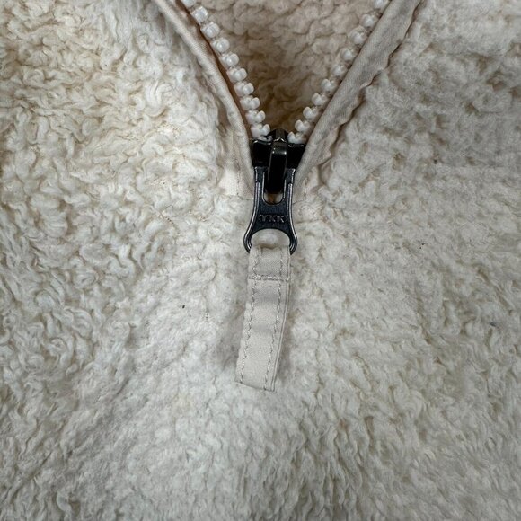 Patagonia Los Gatos 1/4 Zip Fleece Jacket Women's Small White Pile Fuzzy Hiking - Picture 8 of 9